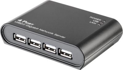Lindy 42633 USB 2.0 Gigabit Ethernet elosztó (4 port) - Szürke