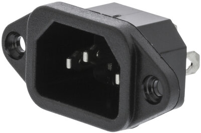 Valueline IEC-320-C14 Tápcsatlakozó Dugasz - Fekete