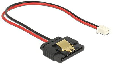 Delock 85336 2pin - SATA (anya - anya) tápkábel 0.2m