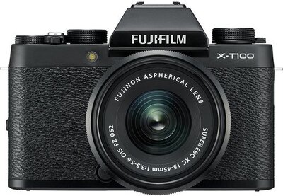 Fujifilm X-T100 Digitális fényképezőgép + XC 15-45mm f/3.5-5.6 OIS PZ KIT - Fekete
