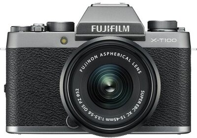 Fujifilm X-T100 Digitális fényképezőgép + XC 15-45mm f/3.5-5.6 OIS PZ KIT - Ezüst
