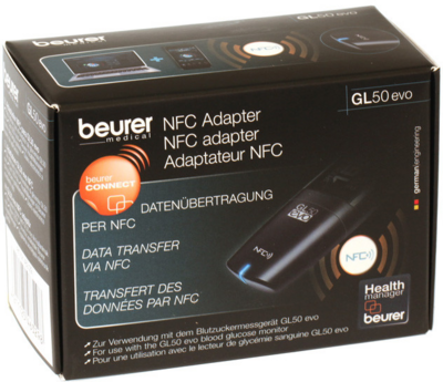 Beurer GL 50 evo Vércukorszint mérőhöz NFC adapter