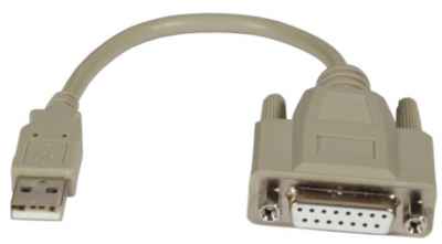 M-CAB 7200448 USB-A apa - D-SUB anya adapter - Bézs