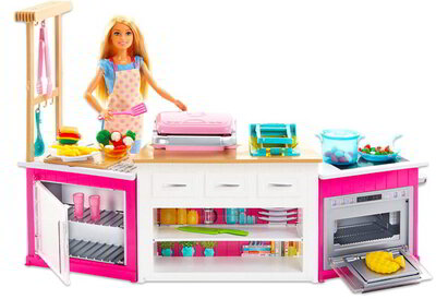 Mattel FRH73 Barbie: Barbie álomkonyhája gyurmával
