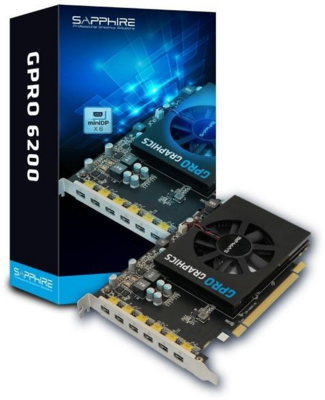 Sapphire Radeon GPro 6200 4GB GDDR5 Videókártya