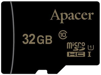 Apacer 32GB micro SDHC UHS-I Class 10 memóriakártya + Adapter