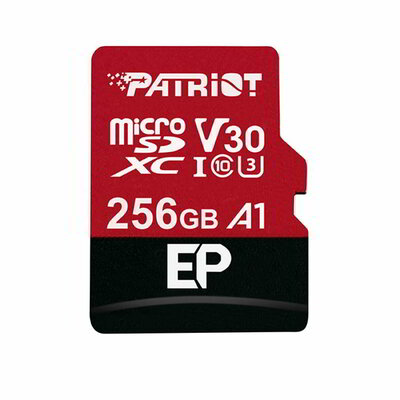 Patriot 256GB EP Series microSDXC UHS-I U3 memóriakártya + Adapter