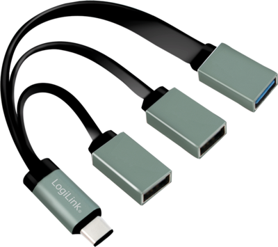 Logilink UA0315 USB 3.0/2.0 OTG HUB (3 port) Ezüst