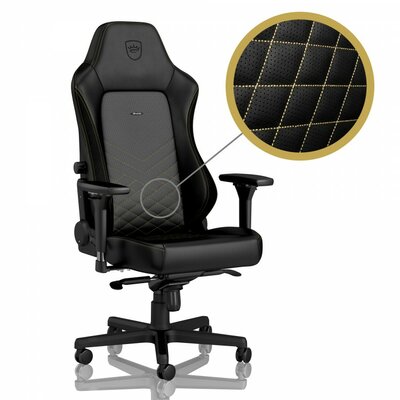 Noblechairs HERO Bőr Gamer szék - Fekete/Arany