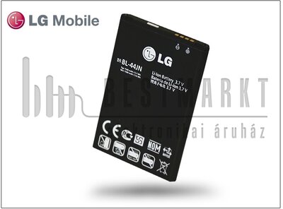 LG P970 Optimus Black gyári akkumulátor - Li-ion 1540 mAh - BL-44JN (csomagolás nélküli)
