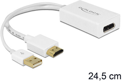 Delock 62496 HDMI-A apa > Displayport anya adapter