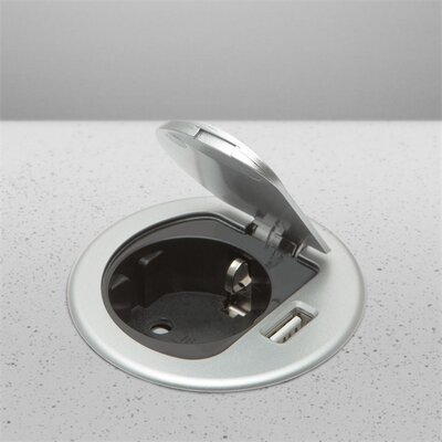 Delight 20461 rejtett elosztó és USB csatlakozó
