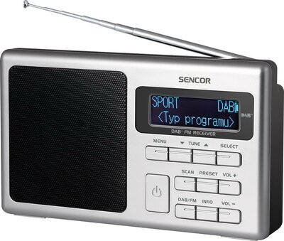 Sencor SRD 6400 Digitális rádió Fekete/Ezüst