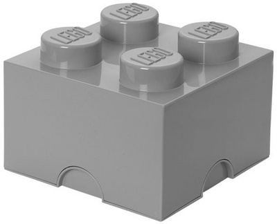 LEGO 40031740 Tároló doboz 4 - Közép kőszürke