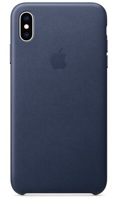 Apple Iphone XS Max Leather Bőrtok - Kék