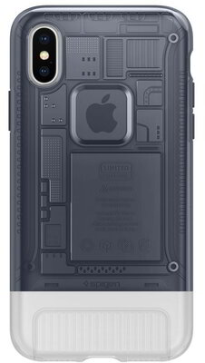 Spigen 057CS23197 SGP Classic C1 Apple iPhone X Szilikon Hátlap Tok - Fekete