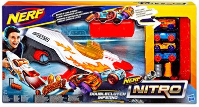 Hasbro E0858 Nerf Nitro Doubleclutch: Inferno autókilövő