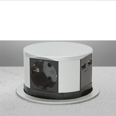 Delight 20433 rejtett elosztó 2db USB csatlakozóval