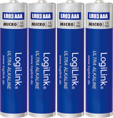 Logilink LR03B4 Micro Ultra Power Alkaline AAA Ceruzaelem (4db/csomag)
