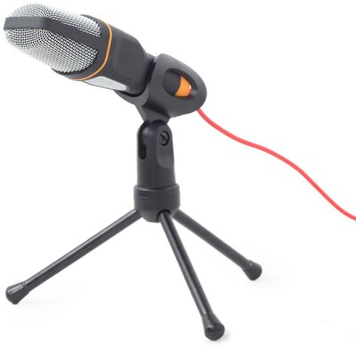Gembird MIC-D-03 Asztali Mikrofon Tripoddal - Fekete