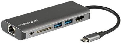 Startech DKT30CSDHPD3 USB C - HDMI - SD - PD adapter - Fekete