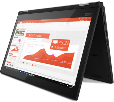 Lenovo ThinkPad L380 Yoga 13.3" Notebook - Fekete Win10 Pro (20M7001BHV)