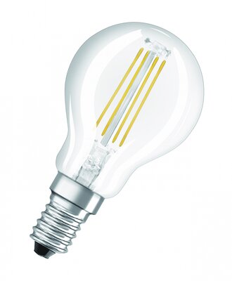 Osram Star 2.8W E14 LED kigömb izzó üveg filament - Meleg fehér