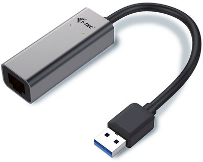 i-tec U3METALGLAN USB 3.0 apa - RJ45 anya Gigabit Ethernet Adapter - Űrszürke