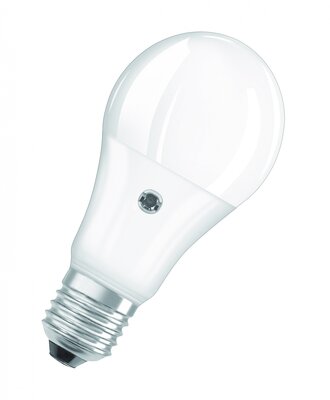 Osram Star+ 10W E27 LED körte izzó matt fényérzékelővel - Meleg fehér