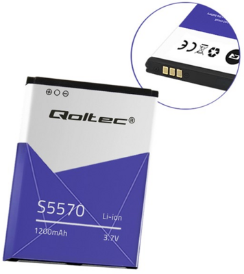 Qoltec 52090 Samsung Galaxy Mini S5570 Telefon akkumulátor 1200mAh