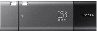 Samsung 256GB Duo Plus USB-C / USB 3.1 Pendrive - Szürke