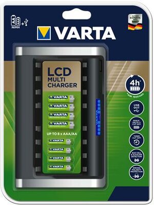 Varta 57671101401 LCD Multi AA/AAA NiMH Akkumulátor Töltő