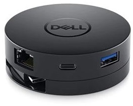 Dell USB-C - HDMI/VGA/DP USB3.0 USB-C LAN Adapter - Fekete