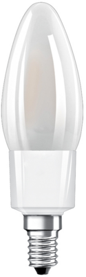 Osram Star Classic B GL FR 6W E14 LED gyertya izzó filament matt - Meleg fehér