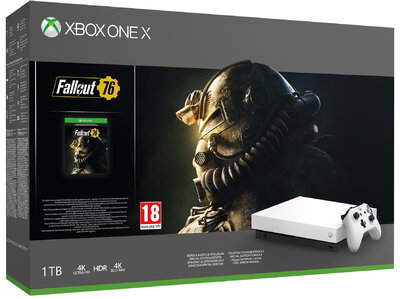 Microsoft Xbox One X 1TB Fehér + Fallout 76 Bundle