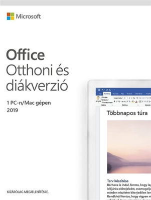 Microsoft Office 2019 Home & Student licenc BOX HU (1 PC)