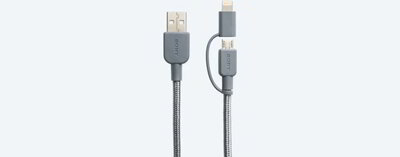 Sony CP-ABLP150H USB-A - Lightning + Micro USB (apa - apa) kábel 1.5m