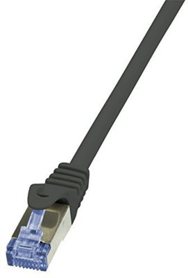 Logilink CQ3143S S/FTP CAT6a Patch kábel 50m Fekete