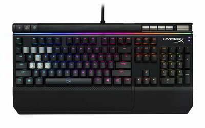 Kingston HyperX Alloy Elite RGB Cherry MX Red USB Gaming Billentyűzet US - Fekete