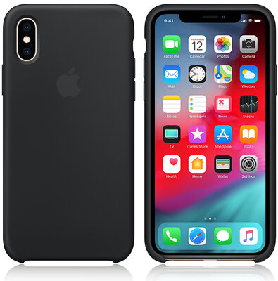 Apple iPhone XS gyári Szilikontok - Fekete
