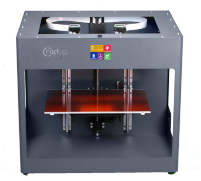 3D nyomtató készlet: CraftBot 3 (szürke) + 10 filament Spectrum PLA 1.75 1kg