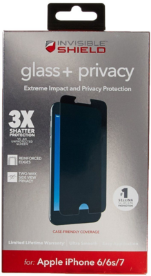 Zagg InvisibleShield Glass Privacy Apple iPhone 7/6/6S Edzett üveg kijelzővédő betekintésvédelemmel