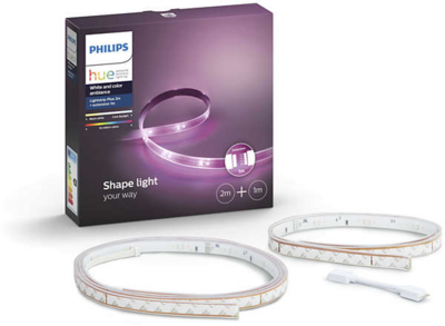 Philips Hue White and Color 1m fehér és 2m színes RGBW szabályozható LED szalag csomag