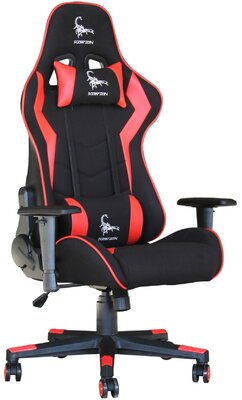 Gembird SCORPION Gamer szék - Fekete/Piros