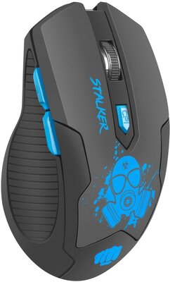 Fury STALKER Wireless Gaming Egér - Fekete/Kék