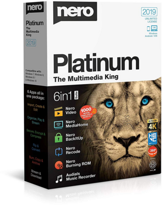 Nero Platinum 2019 6 in 1 Multimedia Suite HU BOX