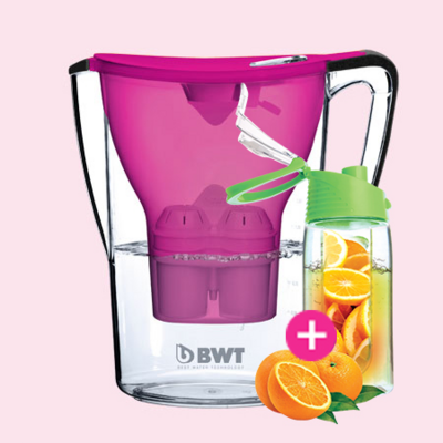 BWT Penguin 2.7L Kancsó + Vízszűrő filter - Ciklámen
