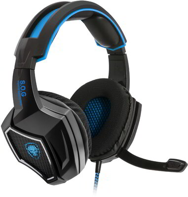 Spirit of Gamer XPERT-H500 7.1 Surround Gaming Headset Fekete/Kék