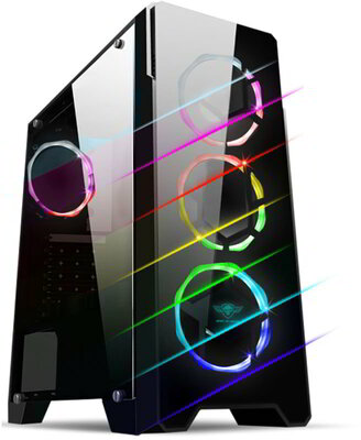 Spirit of Gamer Deathmatch 10 RGB Számítógépház - Fekete