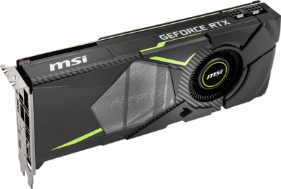 MSI GeForce RTX 2070 AERO ITX 8G, 8GB GDDR6, 3xDP+HDMI+USB-C, aero itx fan